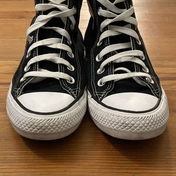 sold Converse Black Canvas High Top Sneaker Shoes Womens Size 6.5 W9160 - Picture 6 of 12